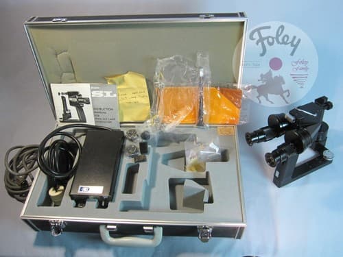 Kowa SL Portable Slit Lamp Keeler Microscope w Case, Instruction Manual & Extras