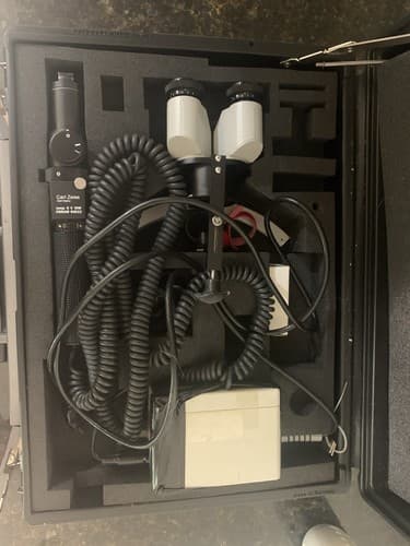 Zeiss Model Number #HSO-10 Portable Slit Lamp In Original Case