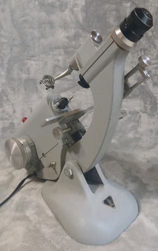 Vtg Bausch & Lomb Optical B&L Lensometer 22-65-70 Grey With Cover WORKS READ