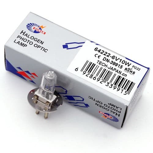 64222 6V10W PG22 Halogen Light Bulb Zeiss Ophthalmic Slit Lamp Microscope Bulb