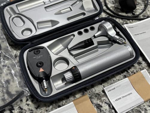 HEINE BETA 200 LED Ophthalmoscope, BETA 400 LED Otoscope Diagnostic Set