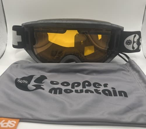 SPY Ski Snowboard ATV Goggles Orange Lens Black Frame Adjustable Strap