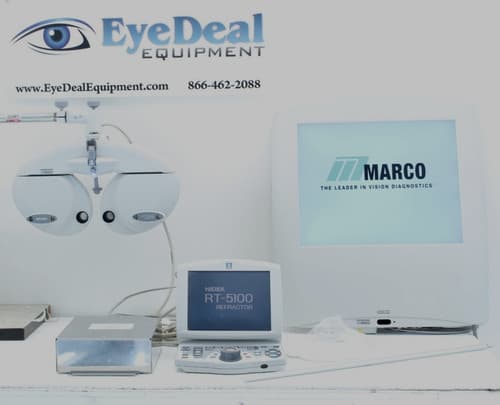 Marco Nidek RT-5100 Automated Phoropter w/ SC1600 Acuity Chart Rod card holder