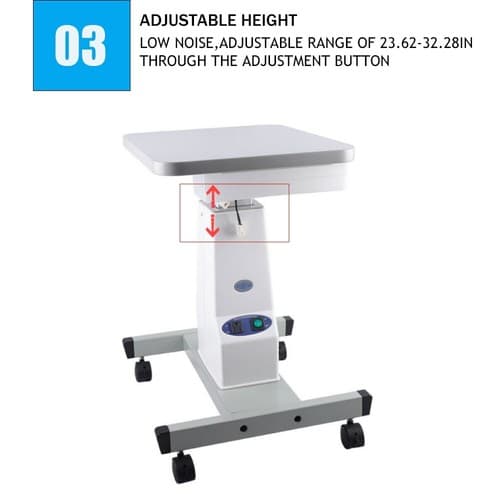 Motorized Instrument Table Adjustable Height For Ophthalmic Diagnostic Slit Lamp