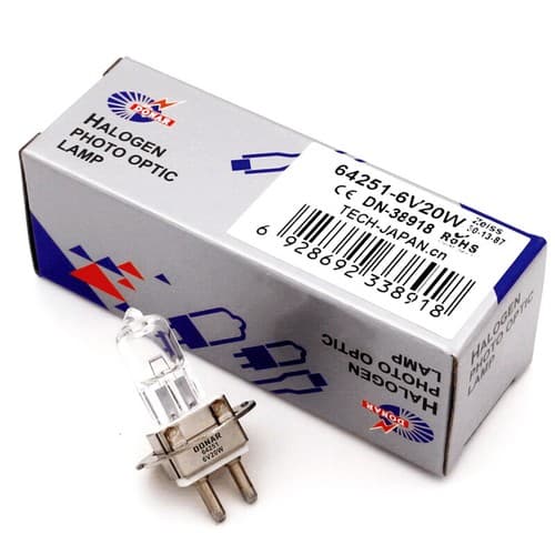 64251 6V20W PG22 Halogen Lamp Zeiss Slit Lamp Nikon Microscope Light Bulb 6V-20W